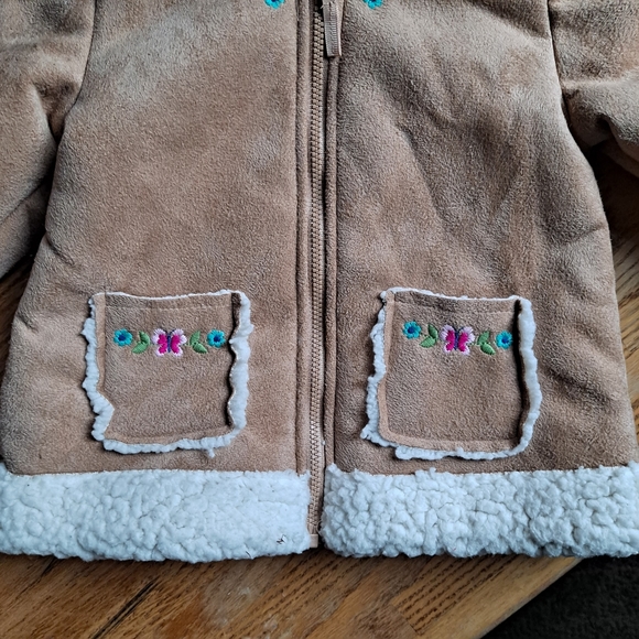 Little Me Faux Suede Boho Jacket - Picture 3 of 6